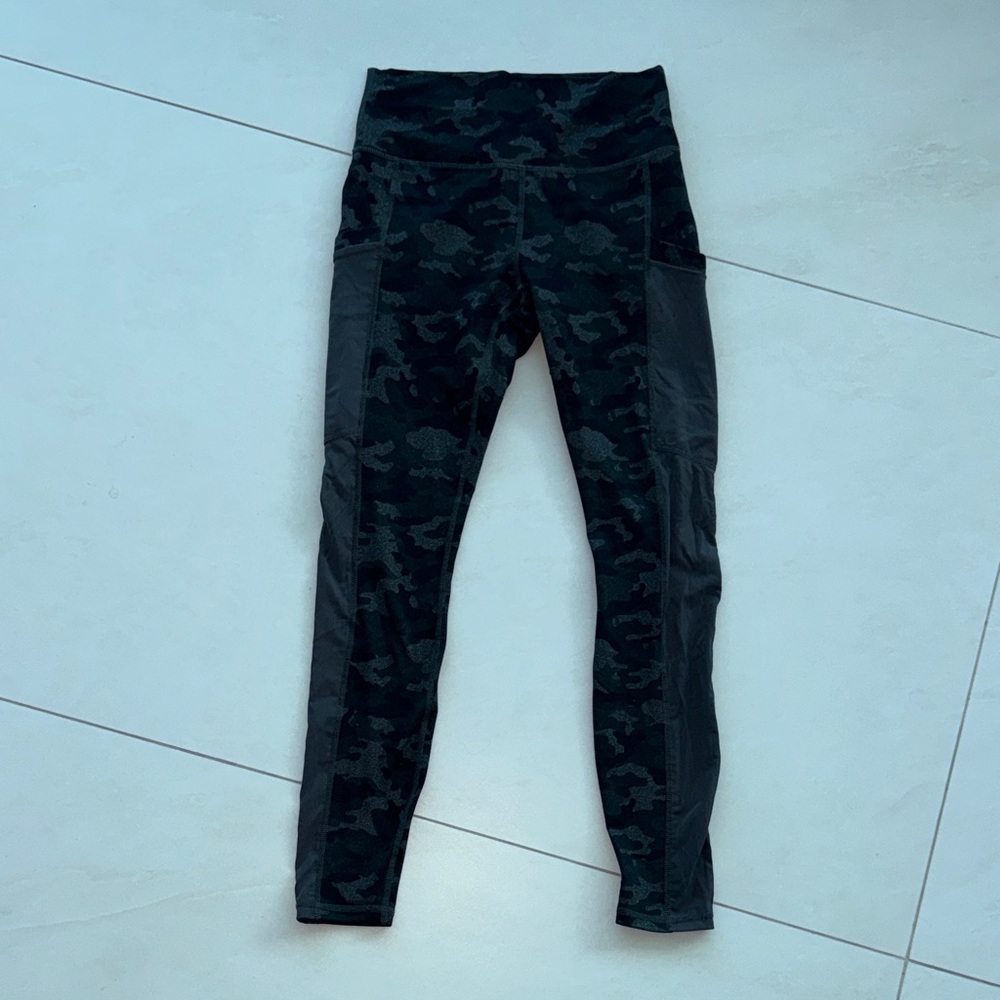 Fabletics Black Camo High-Waist Leggings